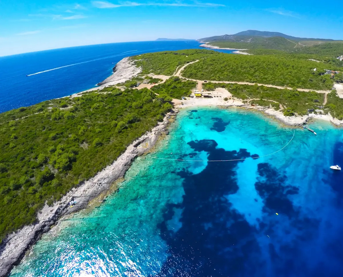 Taxi transfer to Diamond Beach on Vis Island Croatia