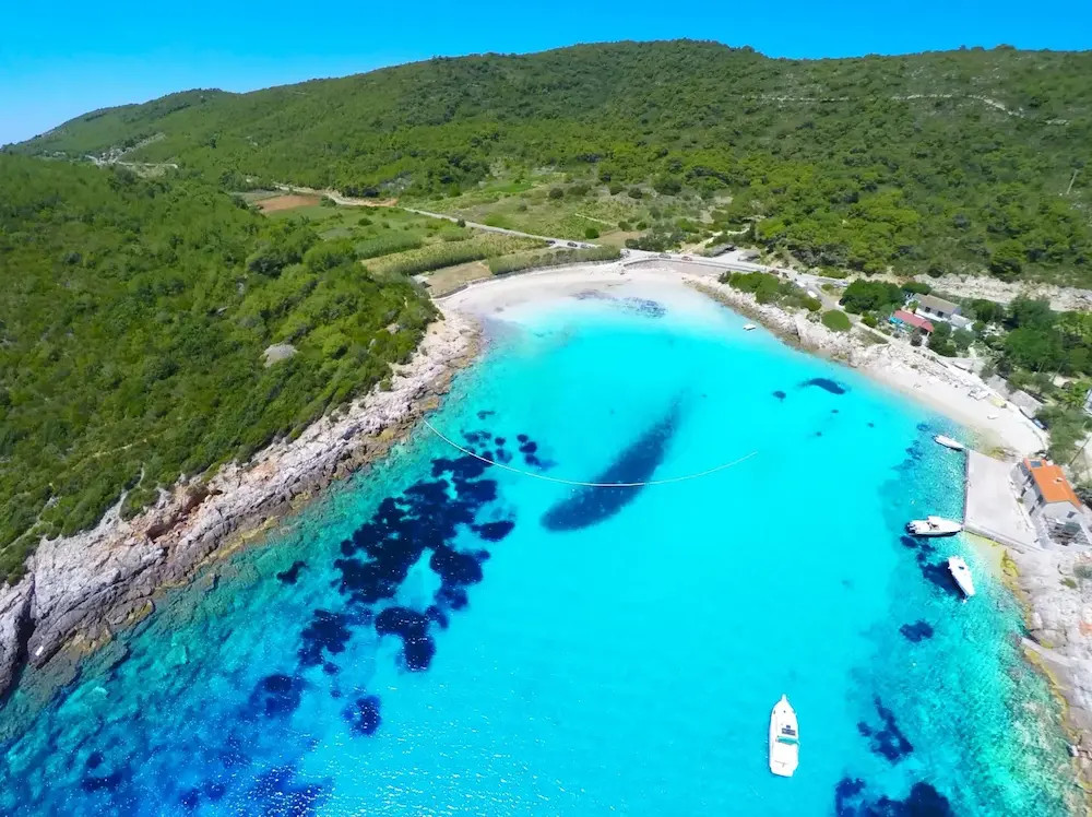 Taxi transfer to Milna Beach on Vis Island Croatia